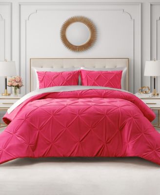 Juicy Couture Kiss Pleat Plush 3-Pc. Comforter Set, King
