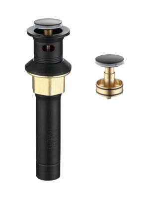 Bathroom Sink Drain - Pop-Up Drain Stopper, Anti-Clogging Design with Strainer Basket for Vanity, Lavatory, and Basin