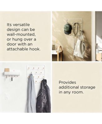 14-Hook Over-the-Door Organizer with Snag-Free Hooks