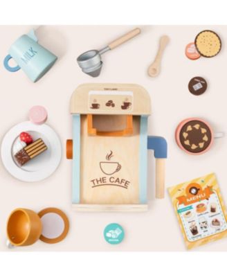Play Kitchen Accessories – Children’s Coffee Maker: Wooden Kids Play Coffee Maker Set