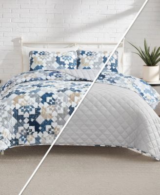 Serra Patch Reversible 3-Pc. Quilt Sets, Full/Queen