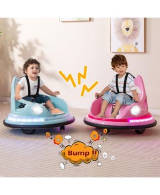 12V Kids Ride on Bumper Car with Remote Control and Dual Joysticks
