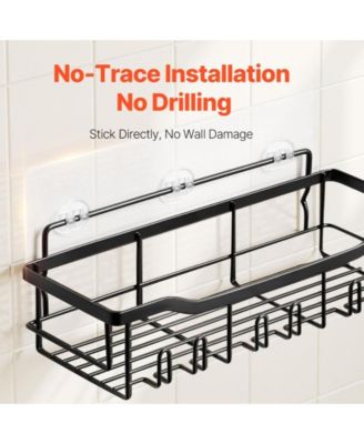 Shower Caddy 5 Pack, Adhesive Bathroom Storage Organizer Set, No Drill Wall Mounted Shower Shelves, 40 lbs Capacity