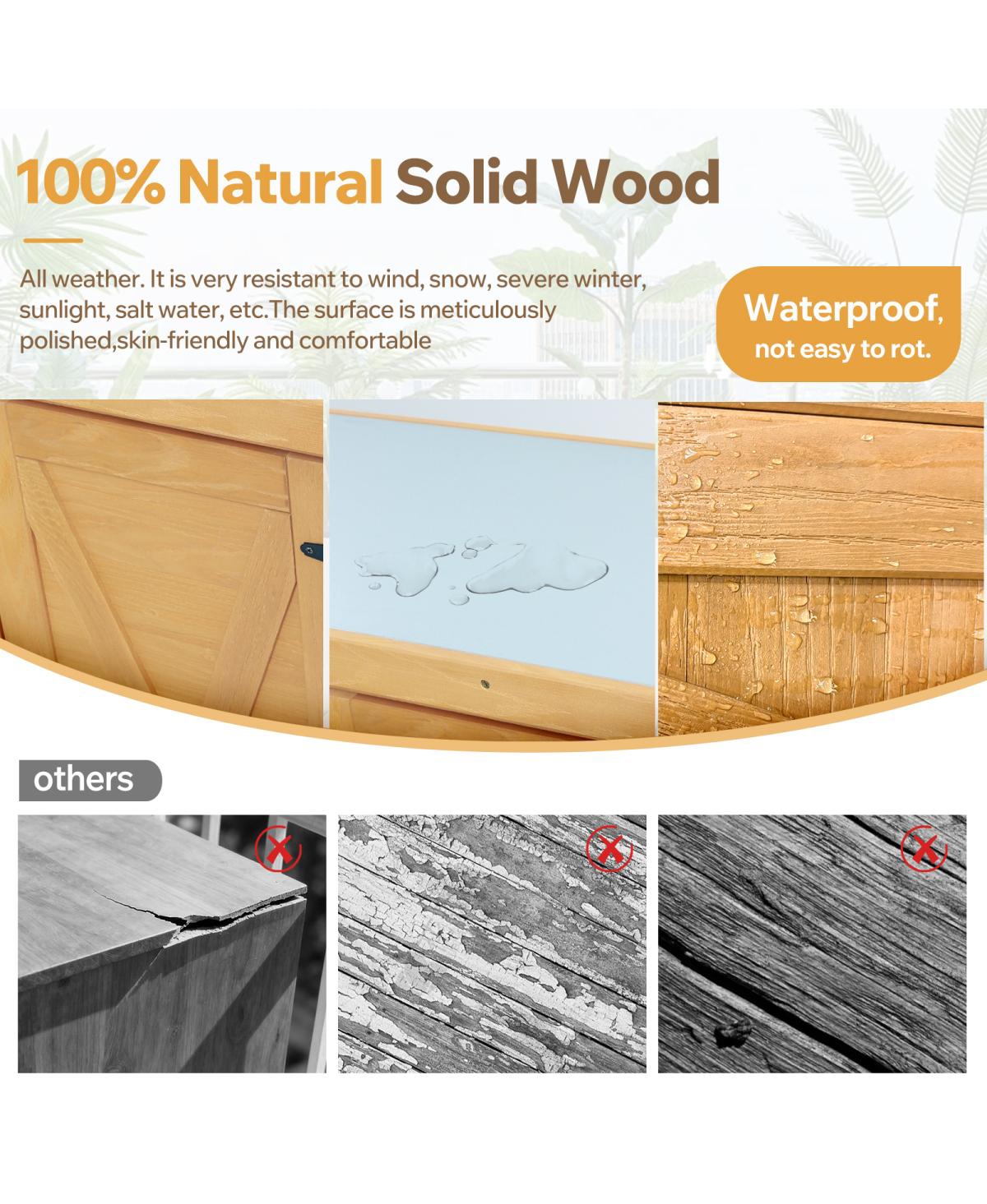 Streamdale Furniture Potting Bench with Storage Cabinet and Metal Table Top