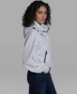 Women's Cropped Anorak Jacket with Hood