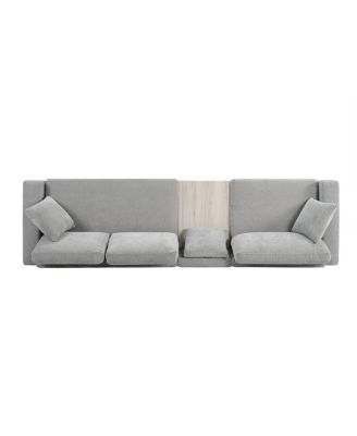  Modern  Modular Upholstered 3-Seater Sofa Couch with Storage