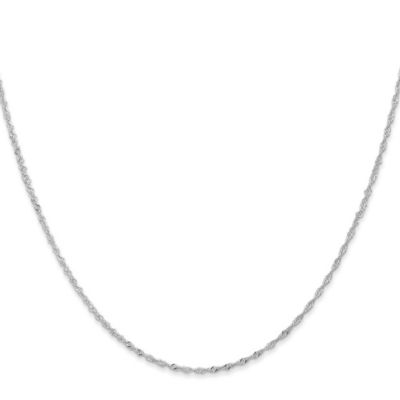 Solid 950 Platinum 1.1mm Singapore Chain Necklace - 16-24 Inch