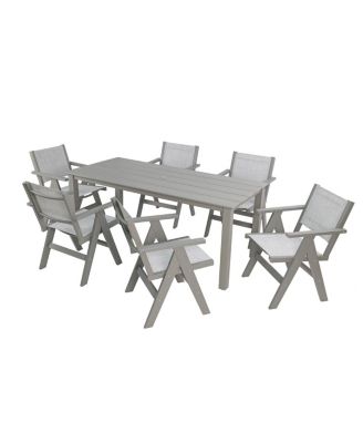 Wooden-textured dining table, high quality feel