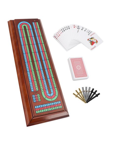 Детская настольная игра GSE Games & Sports Expert 3-Track Wooden Cribbage Board Game, от 8 лет