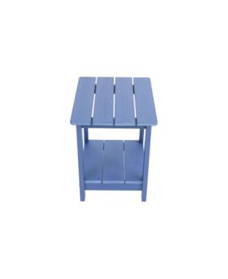 wooden-textured imitation wood side table, perfect for picnics