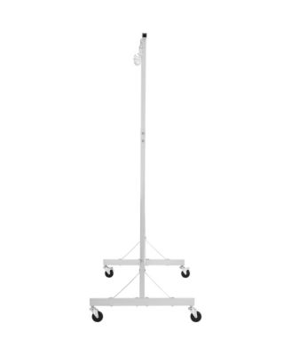 Painting Rack, Adjustable Height Automotive Paint Stand, Painting Drying Rack with 8 Hooks, 4 Wheels, 66 lbs Capacity for Repair Shops