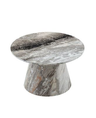 textured MDF circular coffee table