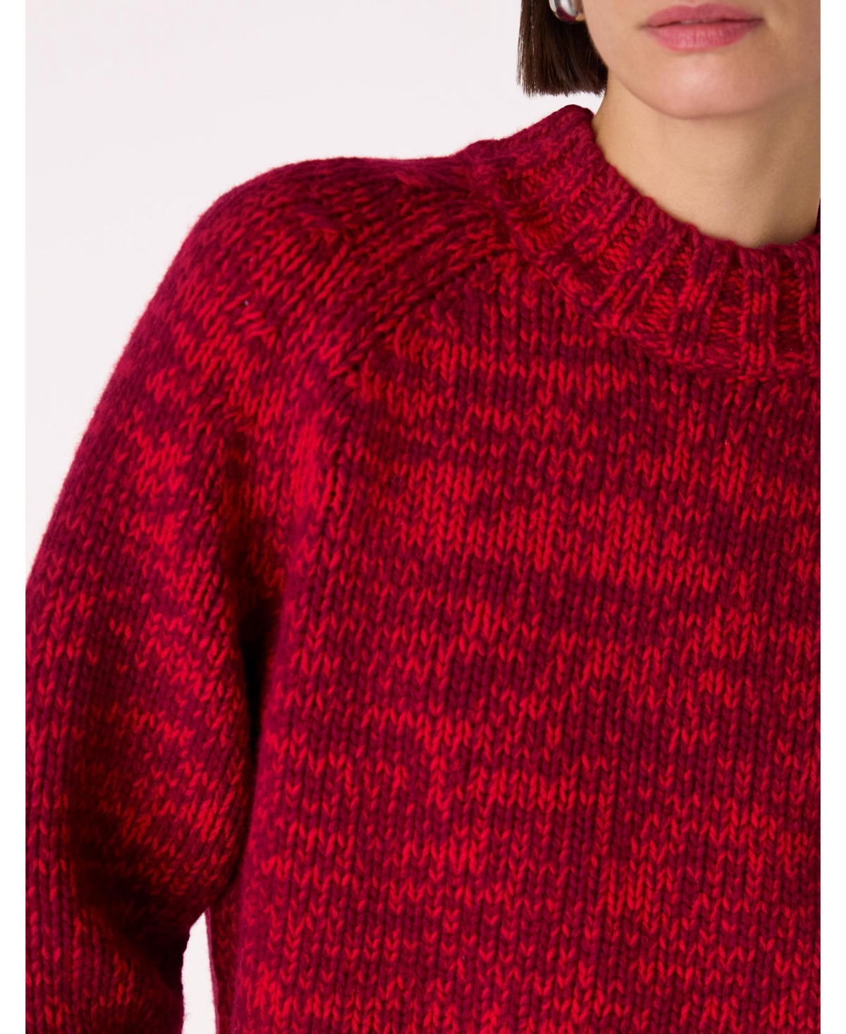 Whistles Women's Chunky Wool Fleck Knit Sweater