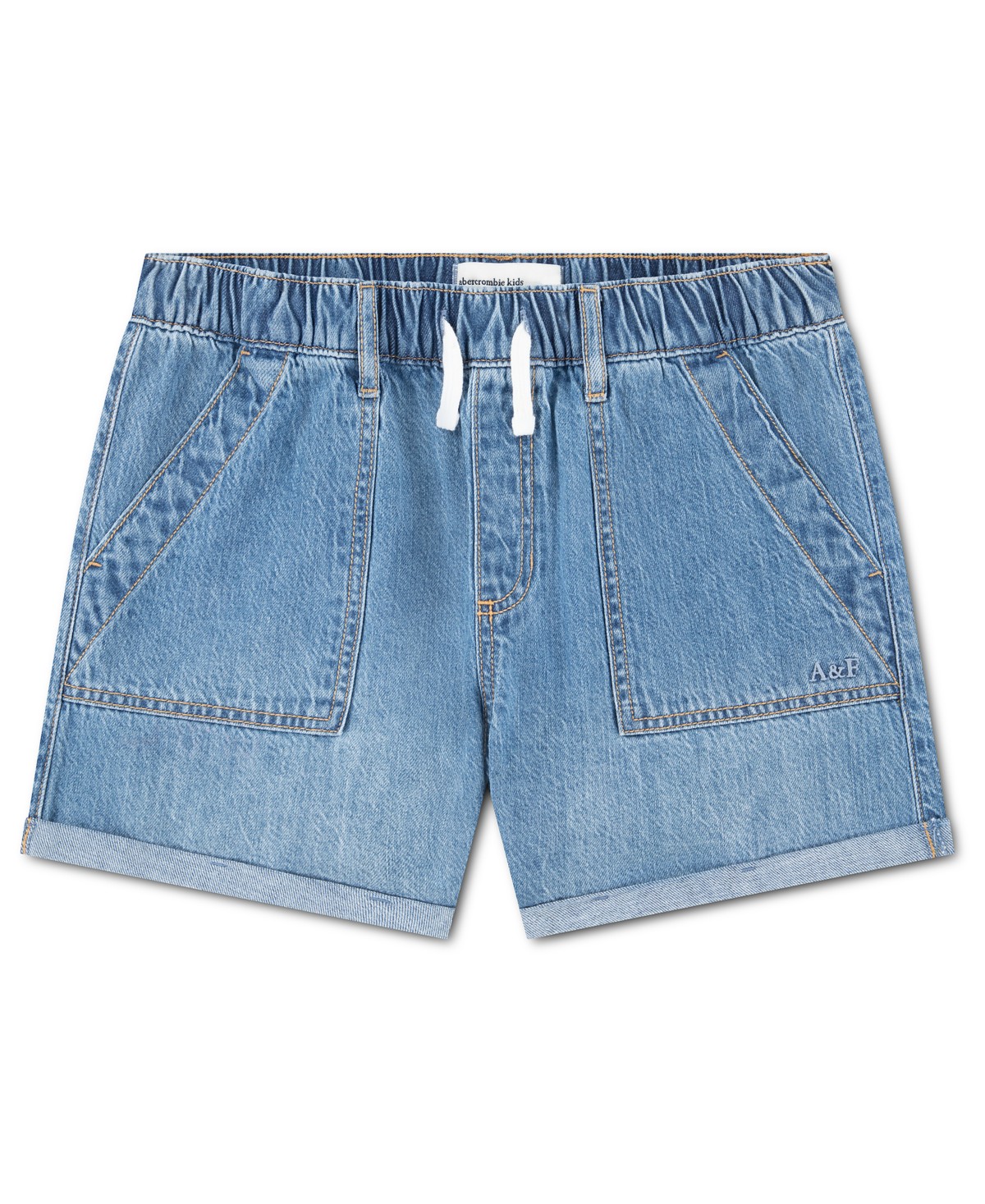Детские abercrombie kids Girls' High-Rise Denim Shorts — фото 1