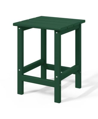 3-Piece Adirondack Chair with Cup Holder and Folding Ottoman and Table Set