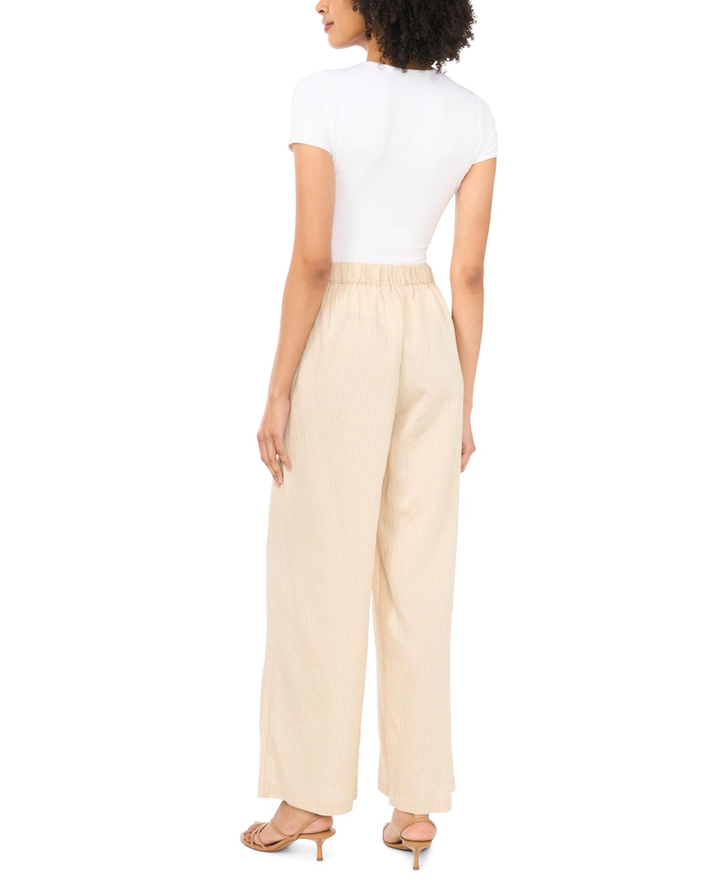 Женские брюки Vince Camuto Wide-Leg, цвет: Берёзовый — фото 4