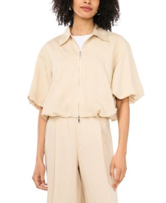 Women's Cropped Collared Neck Jacket