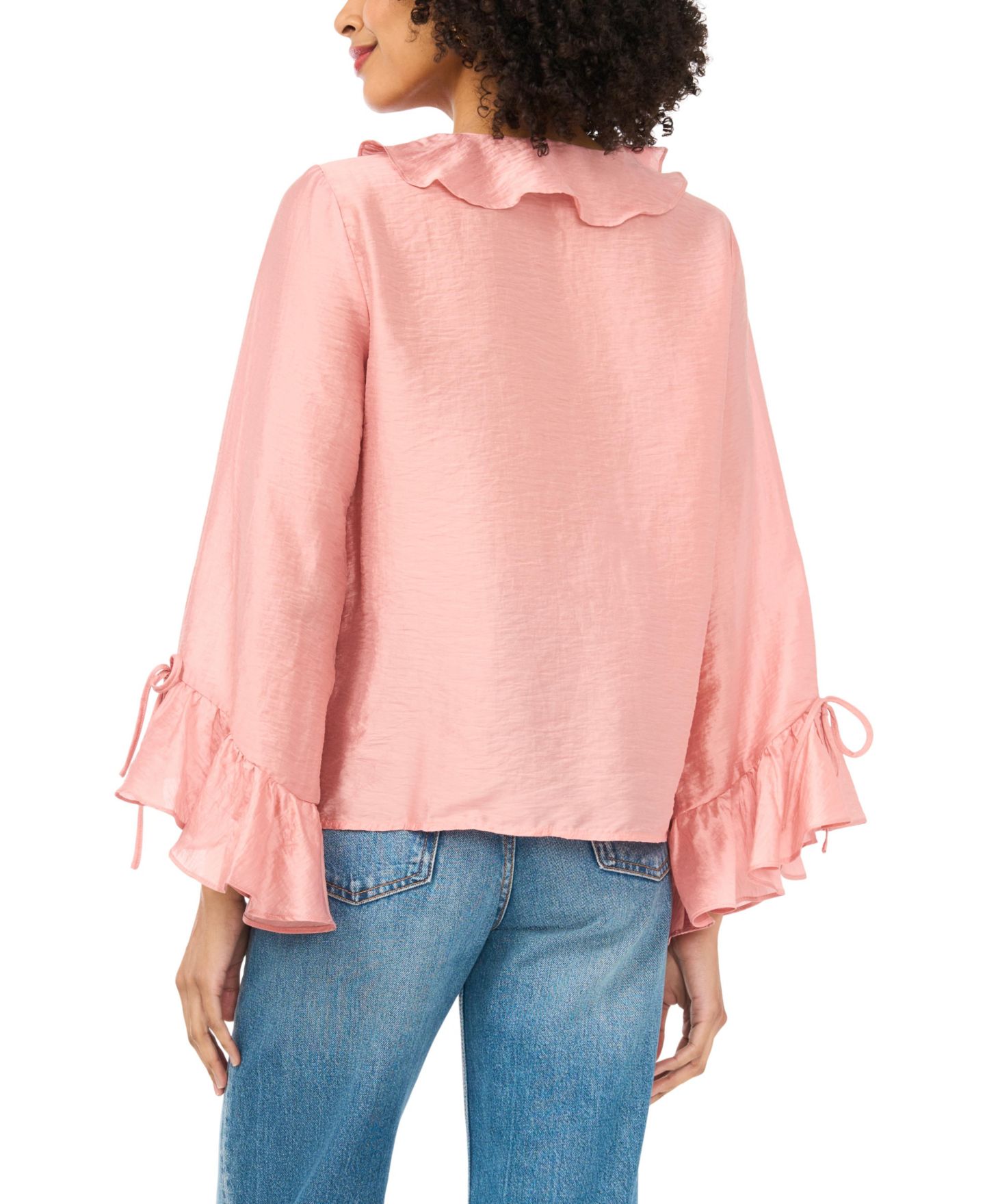 Женский топ Vince Camuto Long-Sleeve, цвет: Коралловый сумеречный — фото 3