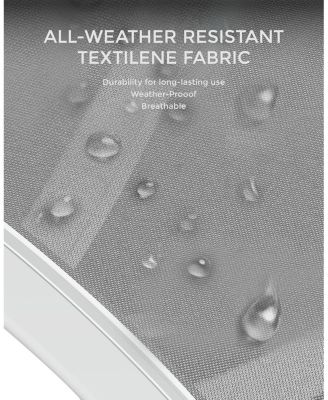 Outdoor Chaise Lounge Chairs Set of 3, Heavy-Duty Sunbathing Loungers for Poolside, Backyard