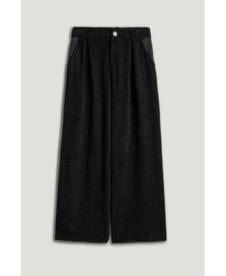 Women's Textured Wide-Leg Pants