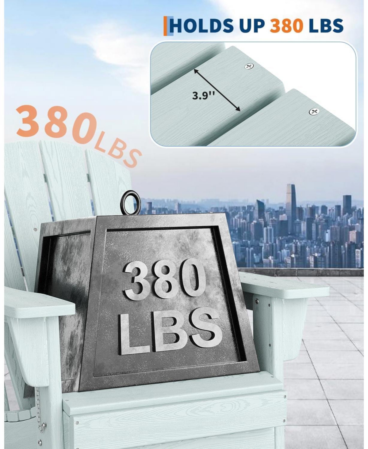 Gaomon Folding Adirondack Chairs Set of 6