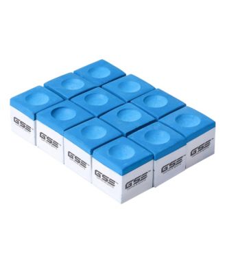 12-Pack Billiard/Pool Cue Chalks, Billiard Pool Table Accessories for Home/Tournament Use