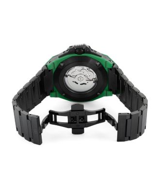 Men's TM-525002 Carbon Nautic Automatic NH35A Skeleton Dial Watch