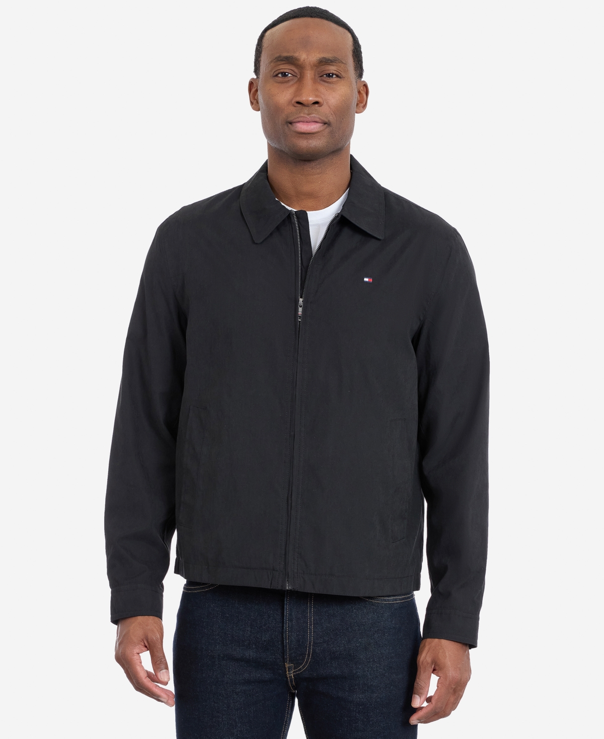 Tommy Hilfiger Men's Wind Resistant Golf Long-Sleeve Jacket