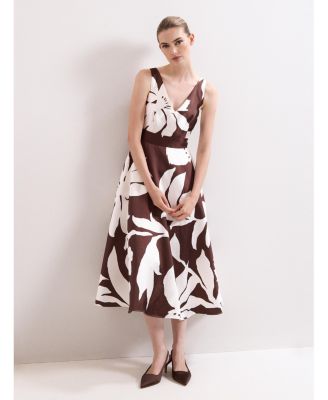 Women's Delicia V-Neck Print Dress