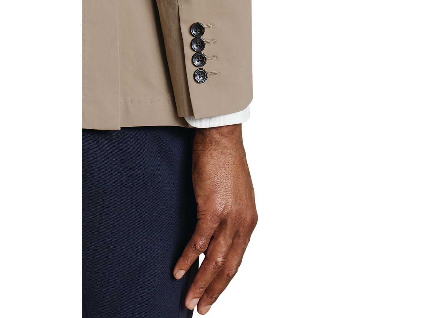 Мужской пиджак Charles Tyrwhitt Stretch Slim-Fit Blazer, цвет: Бежевый — фото 3