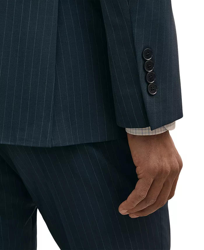 Brooks Brothers Men's Pinstripe Double-Breasted Suit Jacket - thumbnail 3