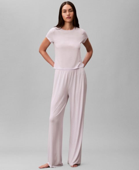 Женские Calvin Klein Women's Wide-Leg Sleep Pajama Pants QS7615