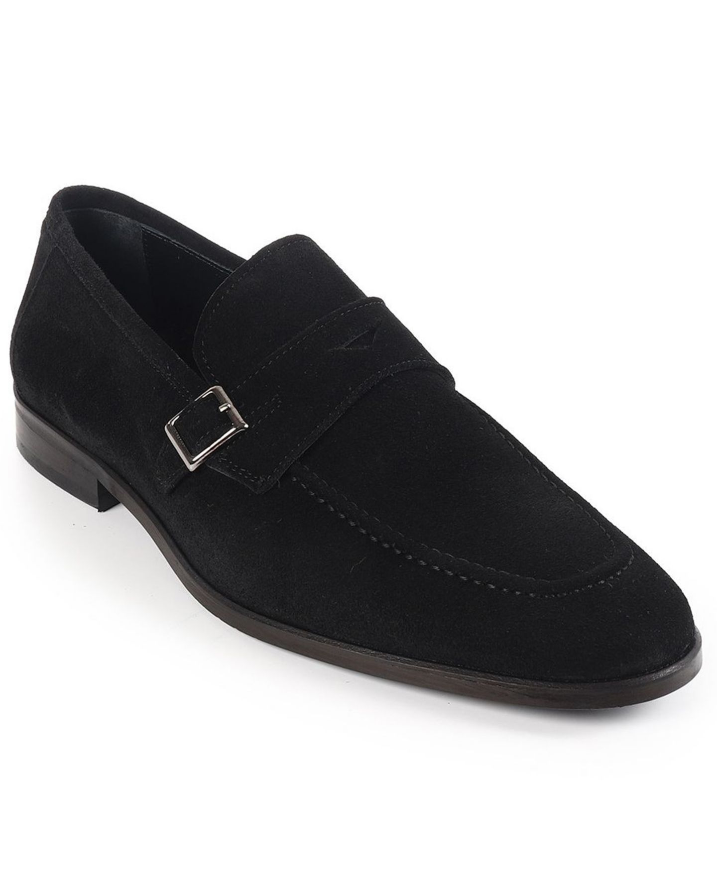 Мужские туфли VELLAPAIS Monk Strap Penny, цвет: Чёрный — фото 1
