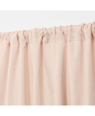 Velvety Room Darkening, Back Tab and Rod Pocket Single Curtain Panel
