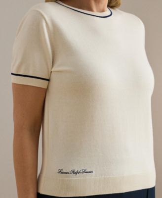 Plus Size Short-Sleeve Sweater