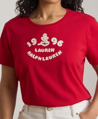 Plus Size Embroidered-Logo Crewneck T-Shirt