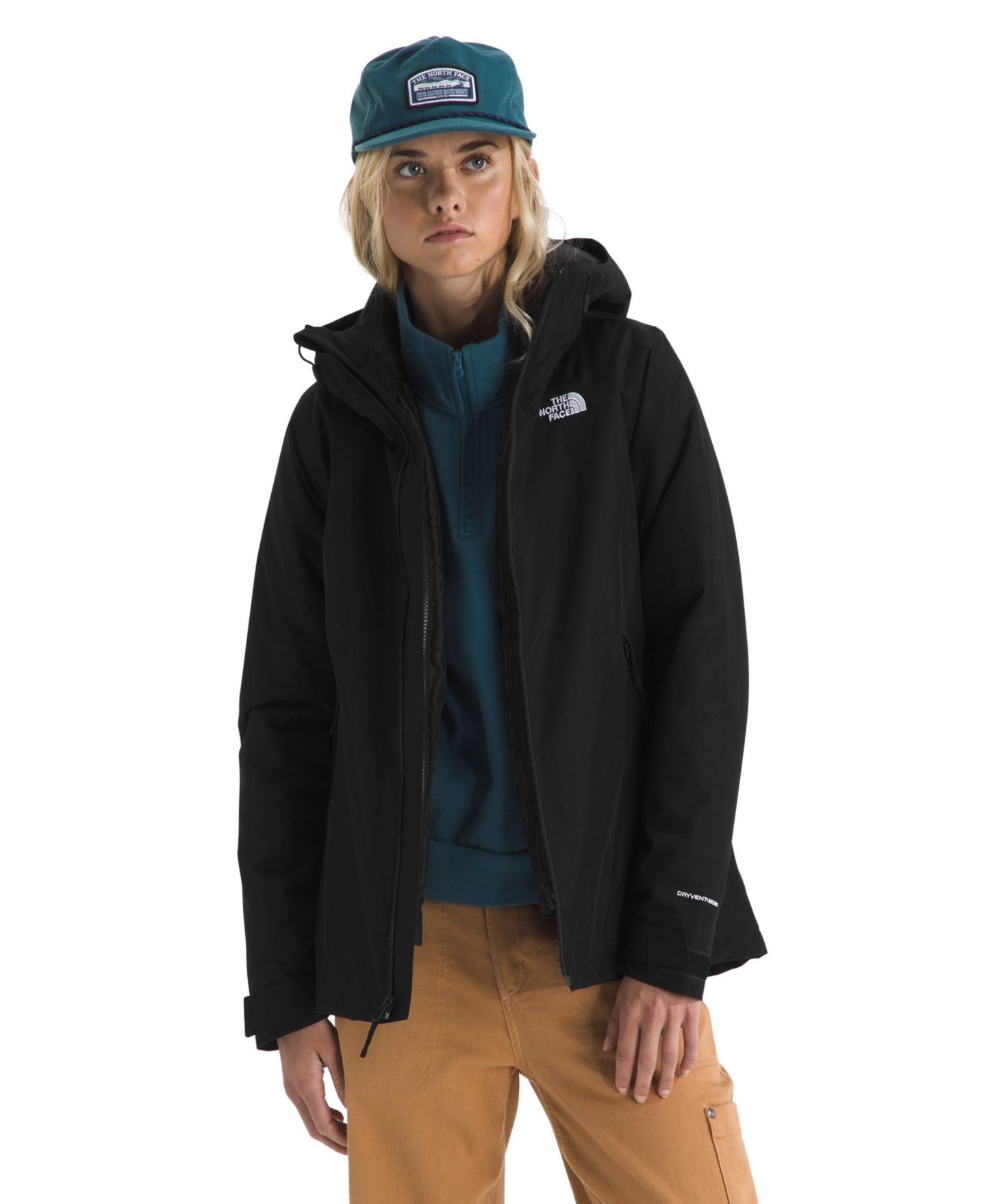 Женская куртка The North Face Carto Mono Triclimate Hooded, цвет: Чёрный — фото 1