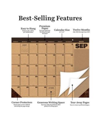 July 2026 - June 2027 Trail + Timber Large Desk Pad Monthly Blotter Calendar