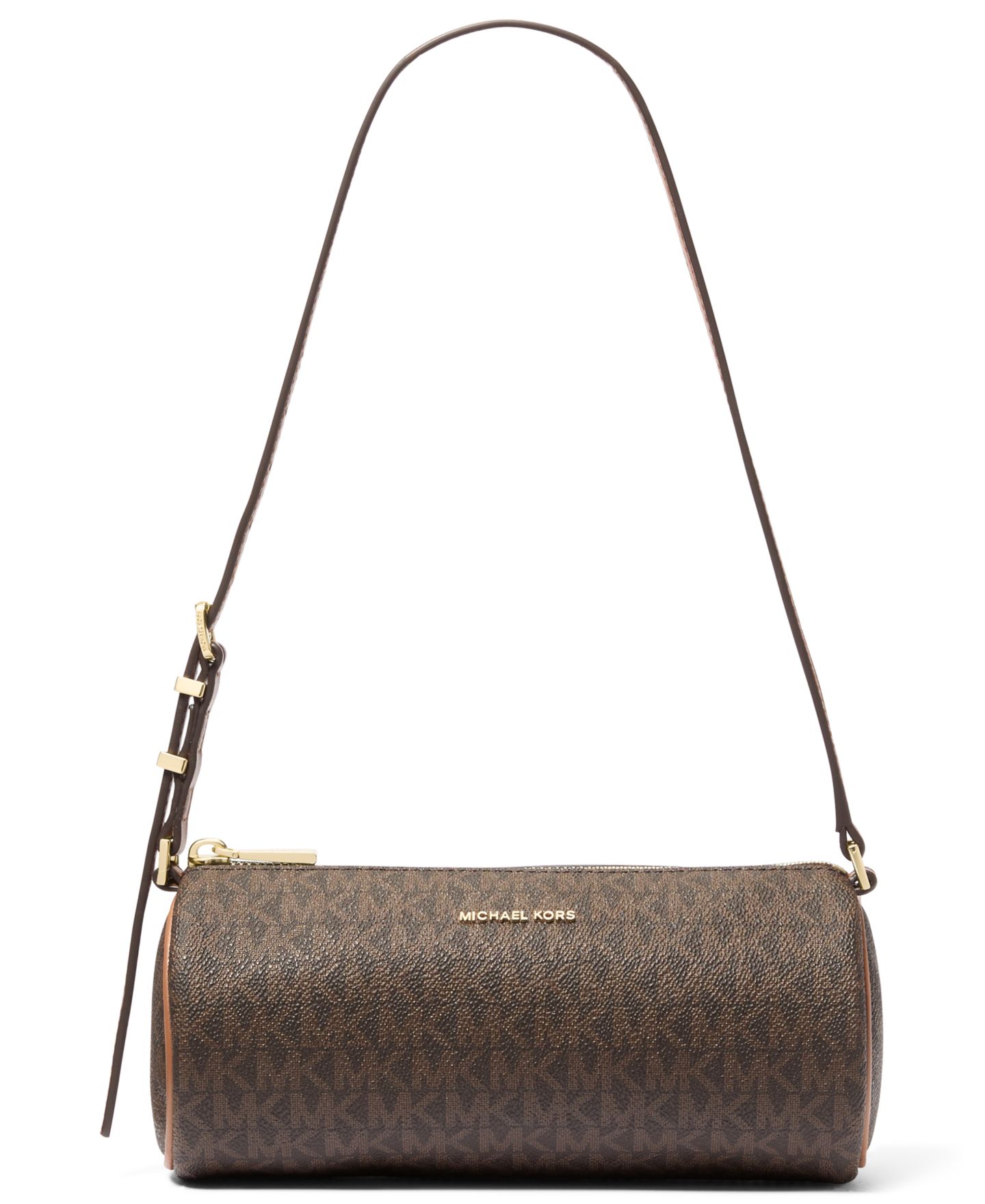 Женская сумка Michael Kors Izzy Small Barrel Pouchette, цвет: Коричневый — фото 1