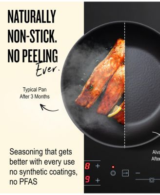 Artist 2-Piece Carbon Steel Frying Pan Set – Naturally Nonstick, Chemical-Free