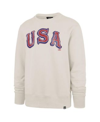 Men's Cream USA Hockey Imprint Headline Sweatshirt