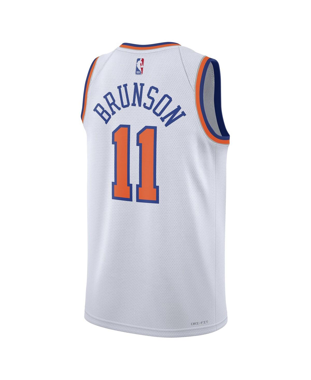 Nike Men's Women's Jalen Brunson White New York Knicks Swingman Jersey - Association Edition