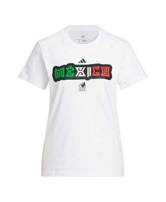 Women's White Mexico National Team Jersey Hook T-Shirt