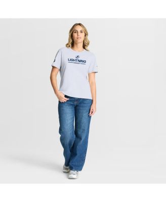 Women's White Tampa Bay Lightning Authentic Pro Primary T-Shirt