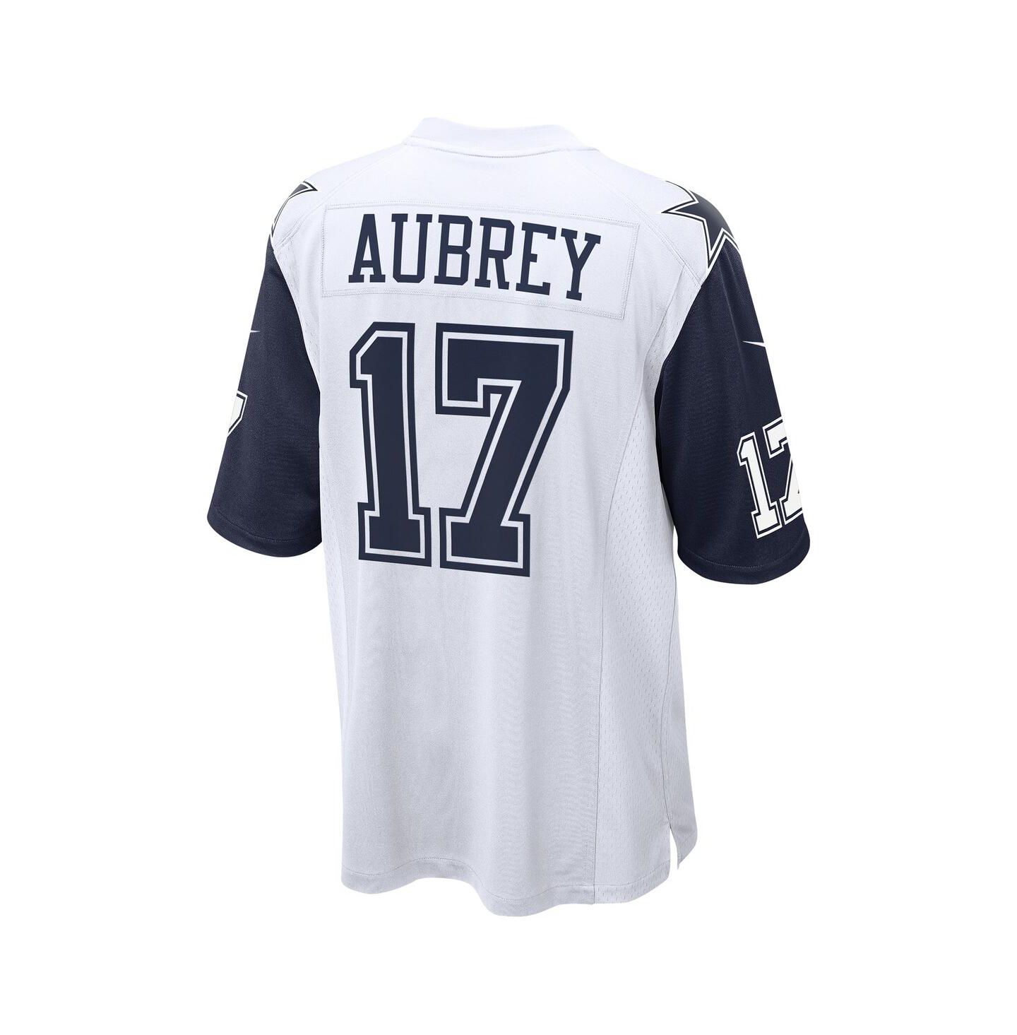 Мужской топ Nike Brandon Aubrey White Dallas Cowboys Alternate Game Jersey — фото 6