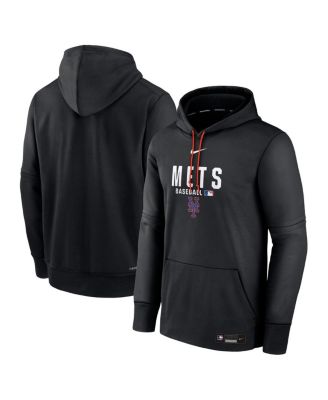 Men's Black New York Mets Authentic Collection Therma-FIT Hoodie