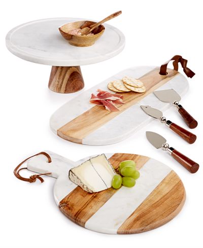 Thirstystone Marble & Wood Serveware Collection