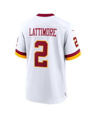 Men's Marshon Lattimore White Washington Commanders Game Super Bowl Era Jersey