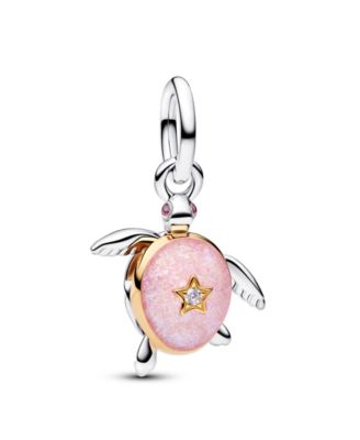 2026 Pink Sea Turtle Lab-grown Diamond Dangle Charm