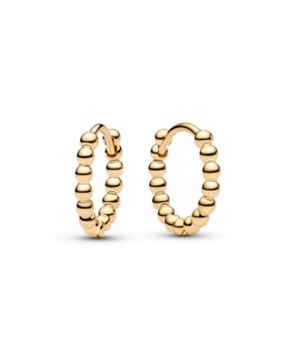 Pandora Era Bead Hoop Earrings - Gold